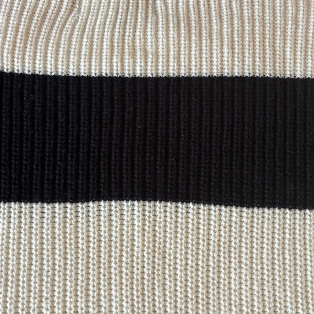 Marbled Cream Ribbed Knit Sweater - Picture 14 of 15